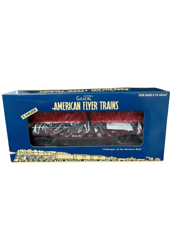 American Flyer Trains Other - American Flyer 2006 TTOS Southern Pacific Flatcar W/Trailers S Gauge 6-48246 NIB